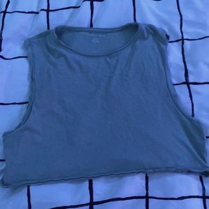 American Eagle Croped Tank top w/ large open sleeves